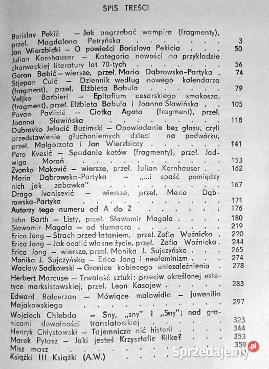 Literatura na świecie 5 142 1983 miękka Chełm