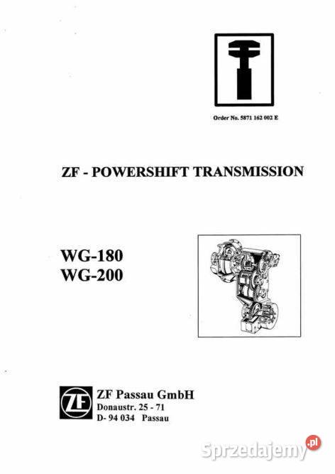 ZF4WG180 instrukcja napraw katalog części Kielce