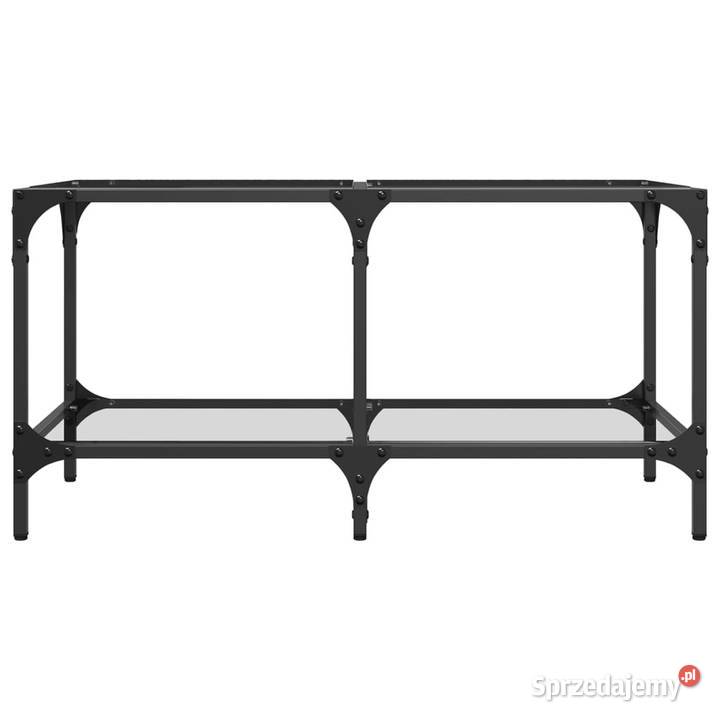 Stolik kawowy ze szklanym blatem 785x40x40 stal Warszawa sprzedam