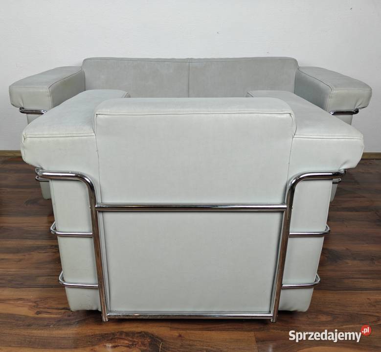 Komplet wypoczynkowy sofa fotel chrom Radom sprzedam