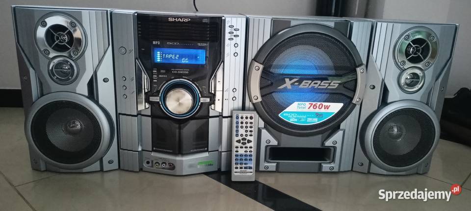SHARP CDSW200H Wieża o mocy 760 w oryginalny Wieże i miniwieże