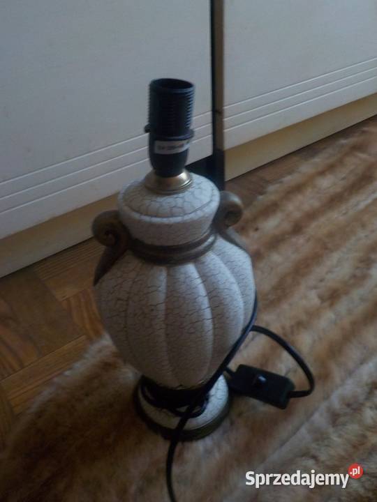 Lampa ceramiczna biały Sopot