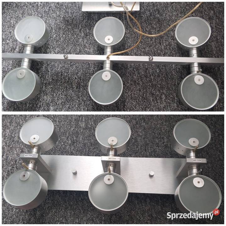 Żyrandol Lampa sufitowa wisząca KOMPLET 2 SZTUKI Biała Rawska