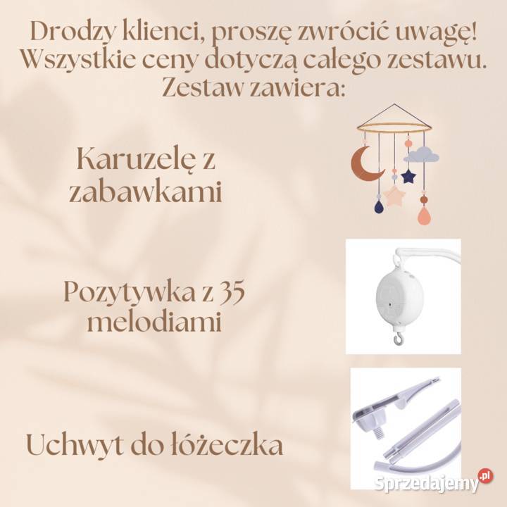 Karuzela dziewczynekKaruzela muzyczna do Dla niemowląt sprzedam