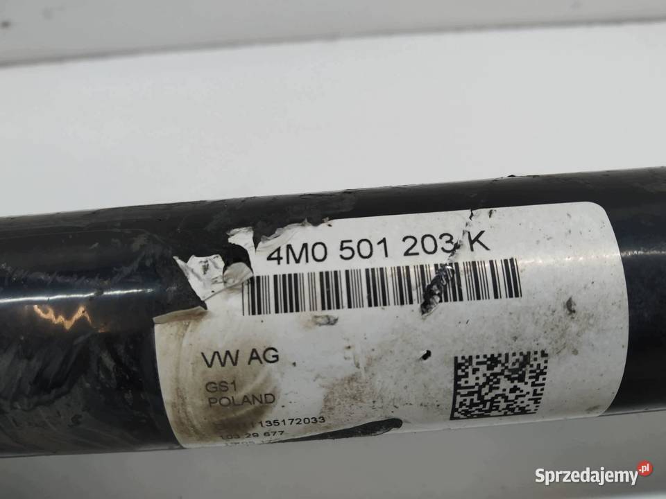 PÓŁOŚ LEWY TYŁ TYLNA 40 TDI 435 4M 4M0501203K sprzedam