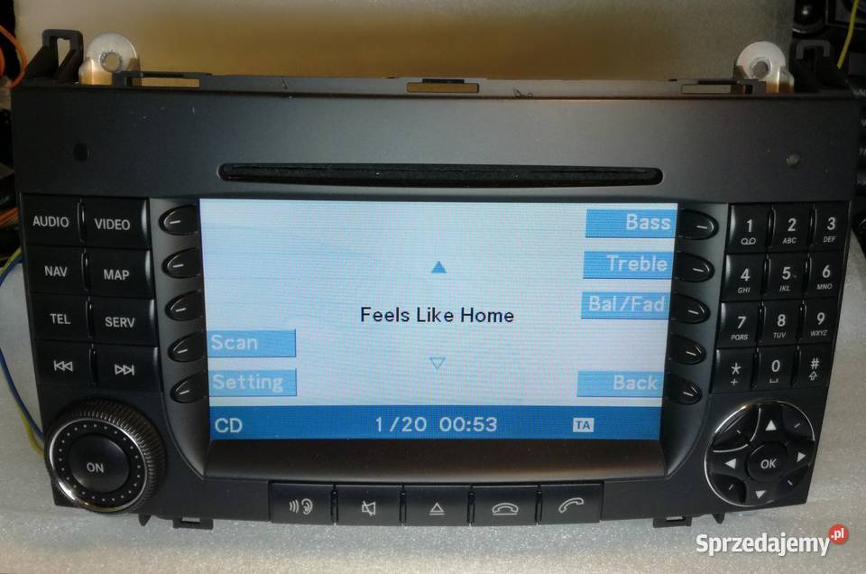 Radio Nawigacja MENU W169 W245 Sprinter Comand Fabryczne Radioodtwarzacze Car audio Konin