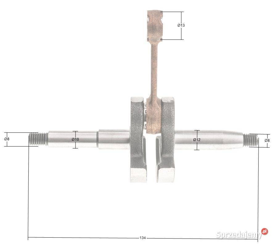 Wał korbowy IBEA 39004000 P036042 Pozostałe Opalenica