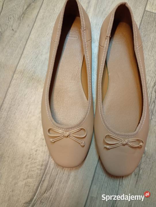 40 ASOS Design Beżowe baleriny na szeroką stopę Kraków