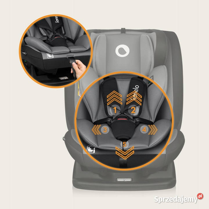 Fotelik samochodowy 40150 PRZÓD TYŁ montaż na wielkopolskie Baranowo