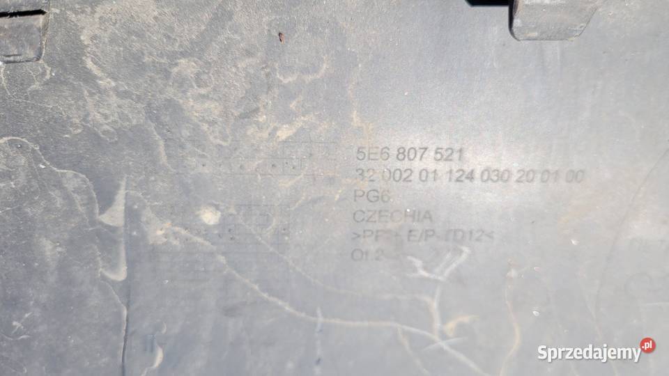 SKODA OCTAVIA IV SPOILER ZDERZAKA TYŁ DOKŁADKA Karoseria Ruda Śląska