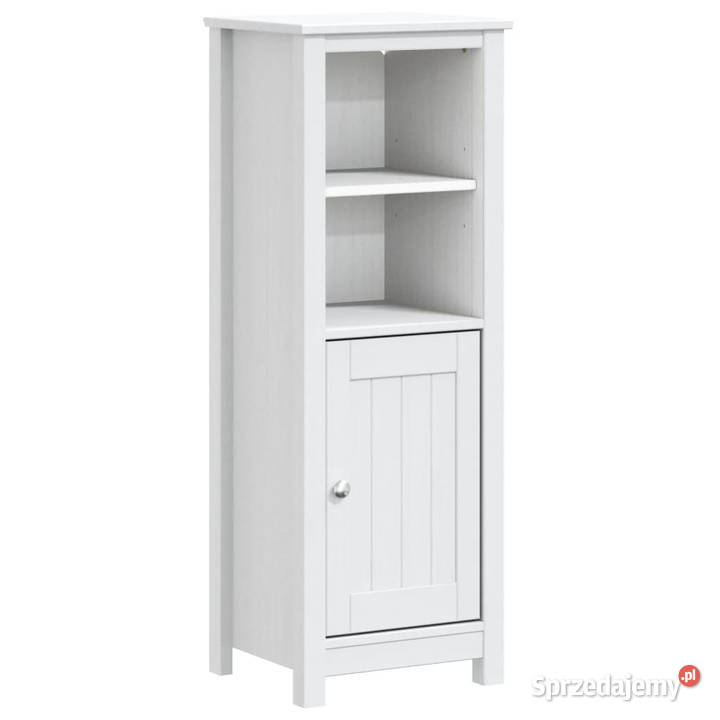 Szafka łazienkowa BERG biała 40x34x110 lite