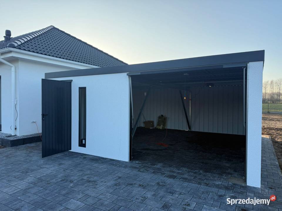 Garaz tynkowany BudGar PREMIUM Garaze Tynkowane Nieruchomości Opole