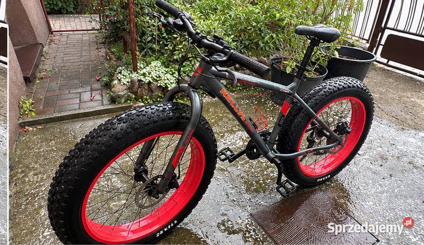 Kellys Fatbike 26 czarnoczerwony łódzkie Tomaszów Mazowiecki