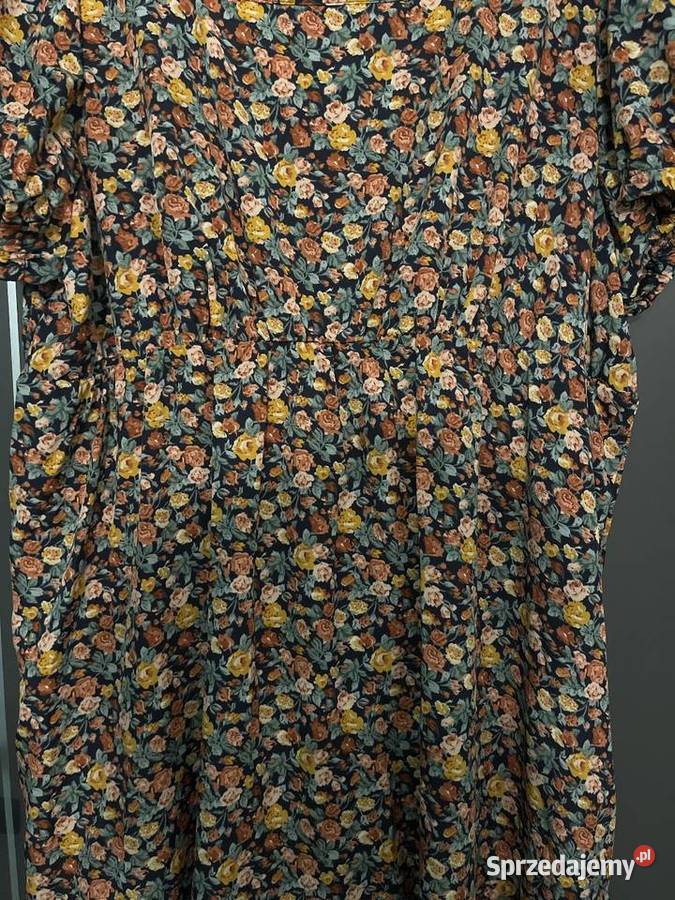 Shein Curve sukienka modny wzór kwiaty floral Choszczno