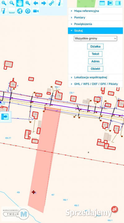 sprzedaży działki Mniów 5000 metrów