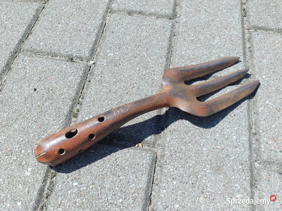 Stara zabytkowa łopatka ogrodowa grabki ogrodowe Antyki pomorskie Gdynia