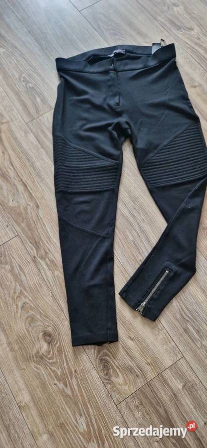 legginsy 40 L czarne zamki zip Spodnie Kraków