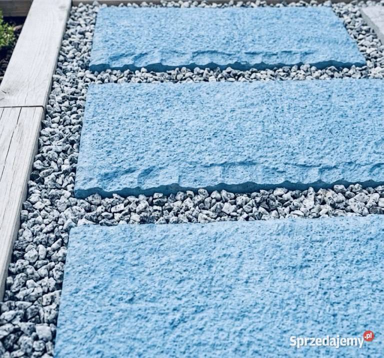STEP Betonowy ogrodowy 60x30x5 Niebieska Płyta o Podłoża