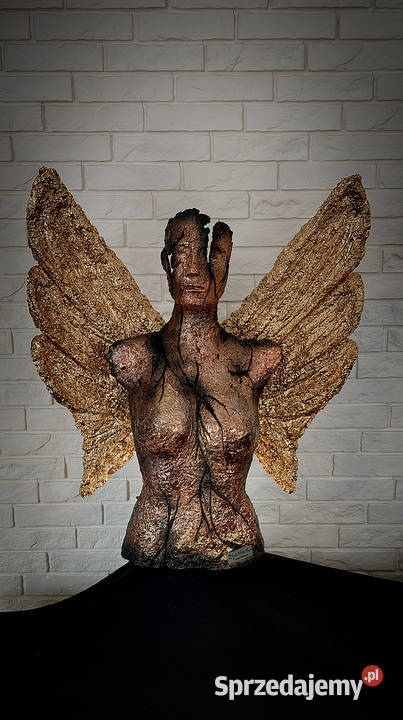 Anioł rzeźba lampa sztuka użytkowa Piła