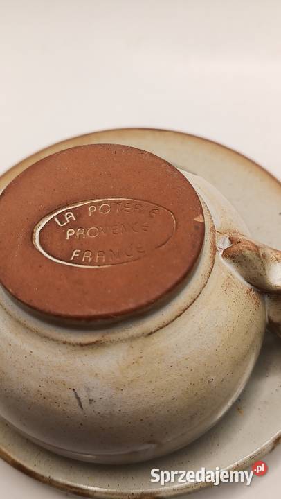 Filiżanka ze spodkiem dwa razy rustykalny styl Zamość