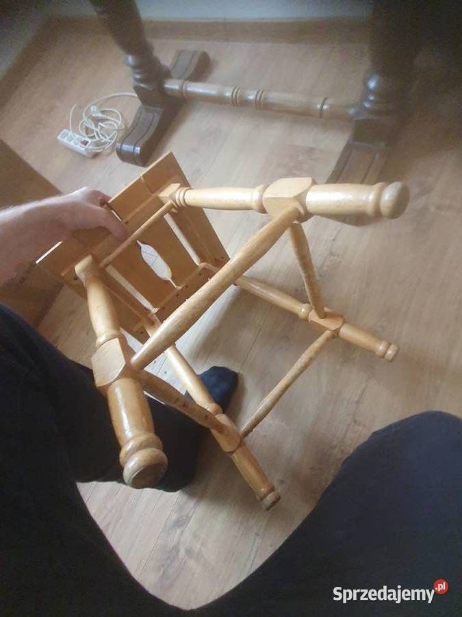 2xDrewniany Taboret Stołek Kwietnik Rustykalny Meble Nidzica