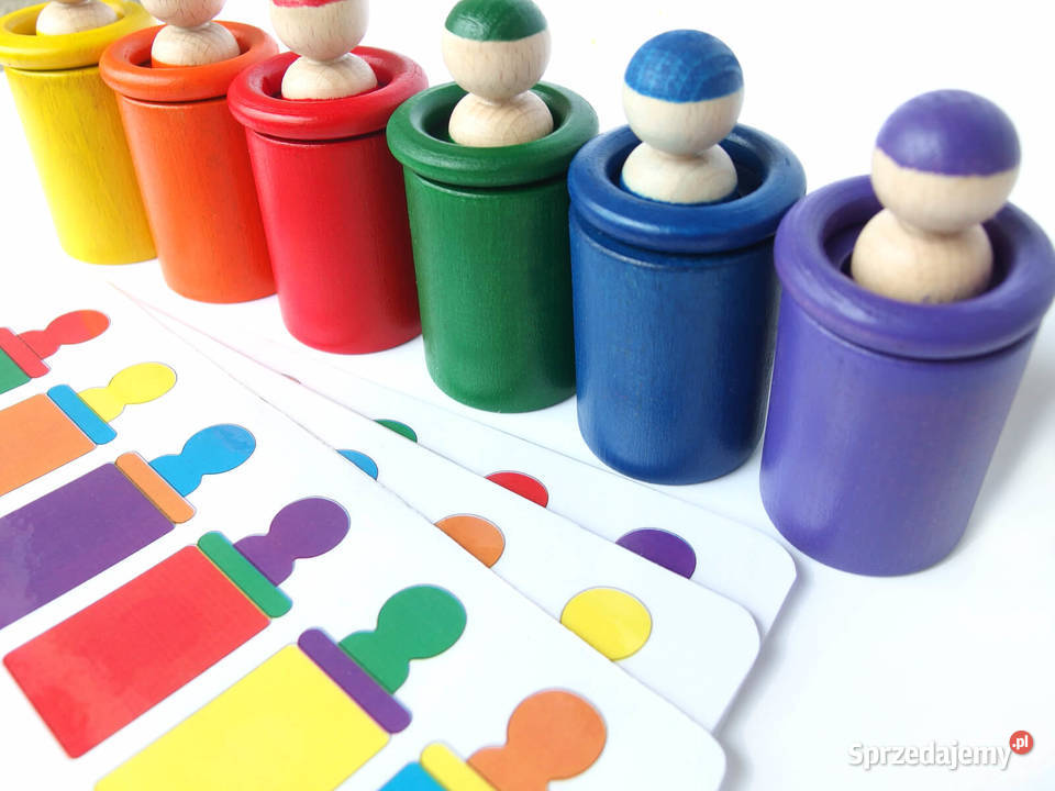 Sorter kolorów ludziki układanka lewopółkulowa Edukacyjne Zduńska Wola sprzedam