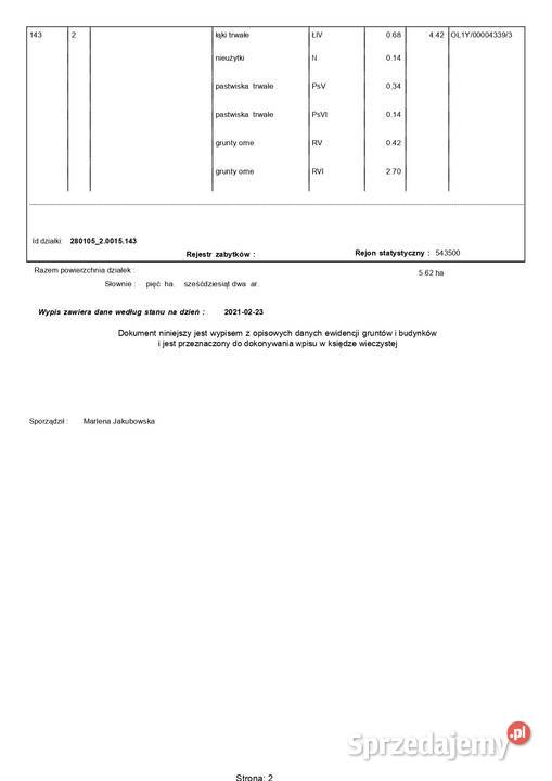 ziemia rolna 36ha Grotowo gm Górowo Iławeckie