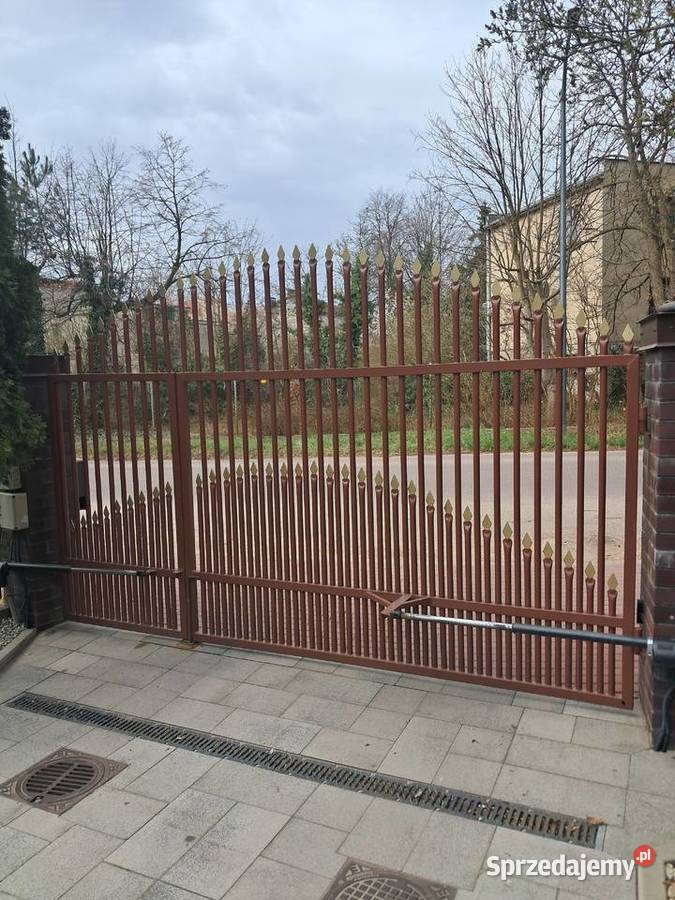 Brama wjazdowa z furtką projekt unikalny Bramy mazowieckie Ciechanów