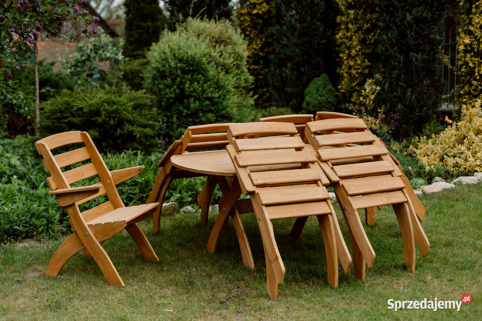 Krzesło ogrodowe drewniane składane tarasowe typ Kalety