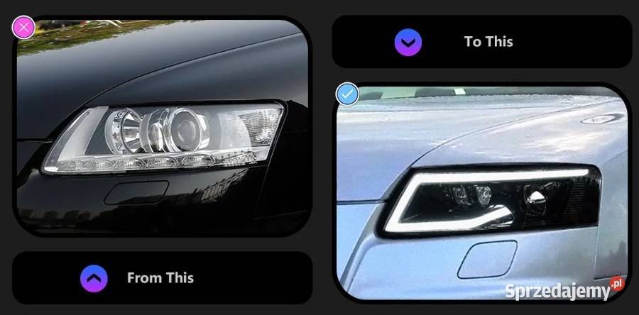 NOWE lampy przednie lampa przód Audi A6 C6 2004 Bełchatów