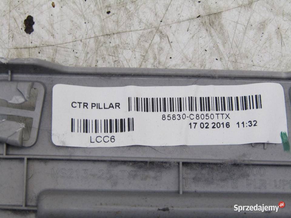 OSŁONA POSZYCIE SŁUPKA PLASTIK LEWA HYUNDAI I20 Podszybia lubelskie