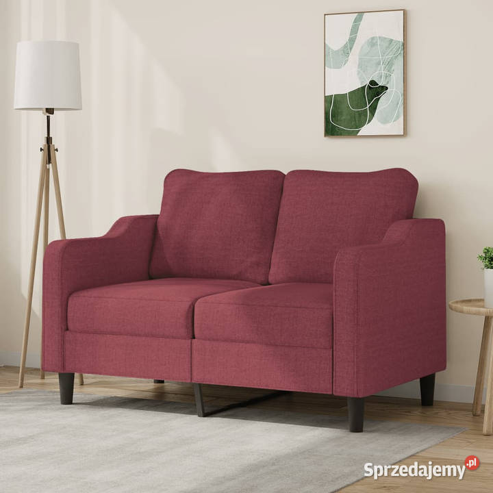 Sofa 2osobowa winna czerwień 120 tapicerowana Warszawa