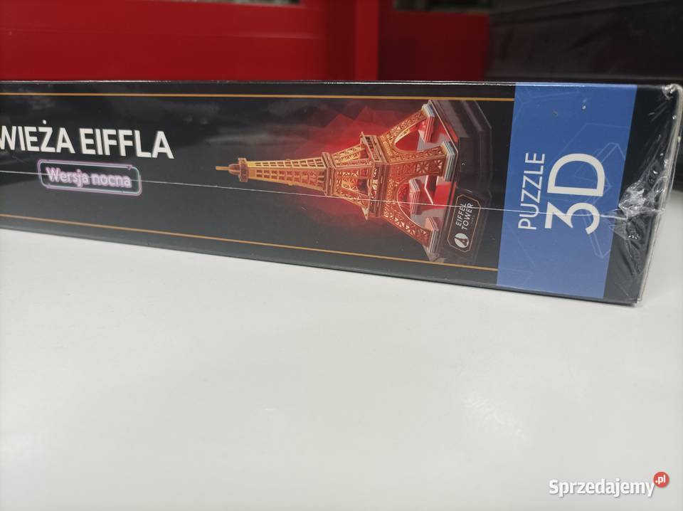 Wieża Eiffla Wersja Nocna Puzzle LED 3D 51 Toruń sprzedam