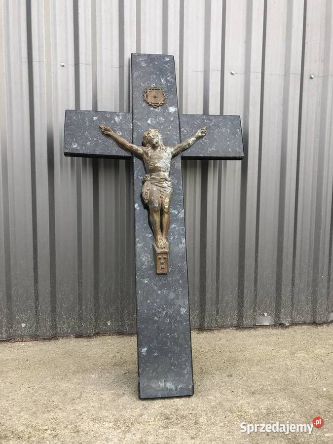 Duży Krzyż Antyk krucyfiks łódzkie Łowicz