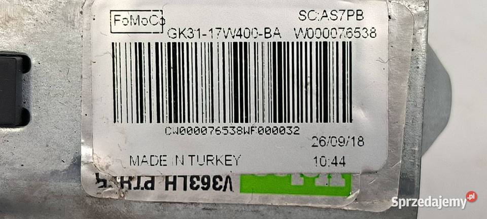 MECHANIZM WYCIERACZEK TYŁ FORD TRANSIT MK8 Lipno