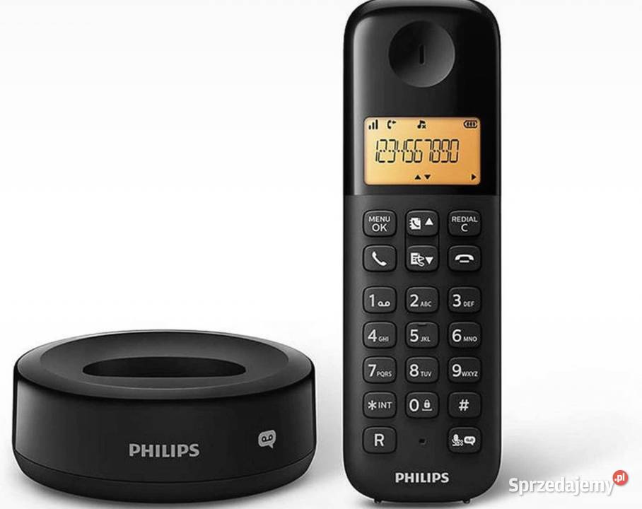 Telefon bezprzewodowy Philips D1651B01 NOWY Warszawa