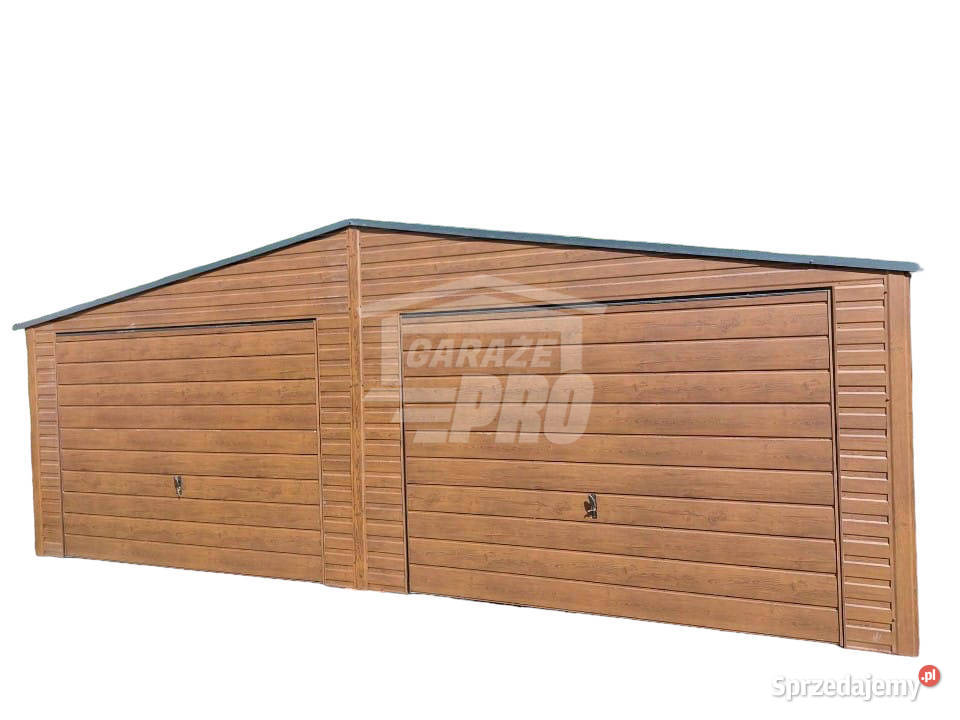 Garaz blaszany 7x5 2x Brama uchylna małopolskie Krynica-Zdrój