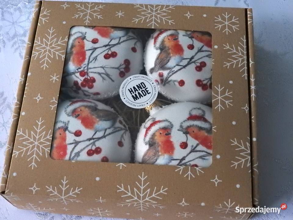 Zestaw 4 bombek handmade prezent święta Bytom
