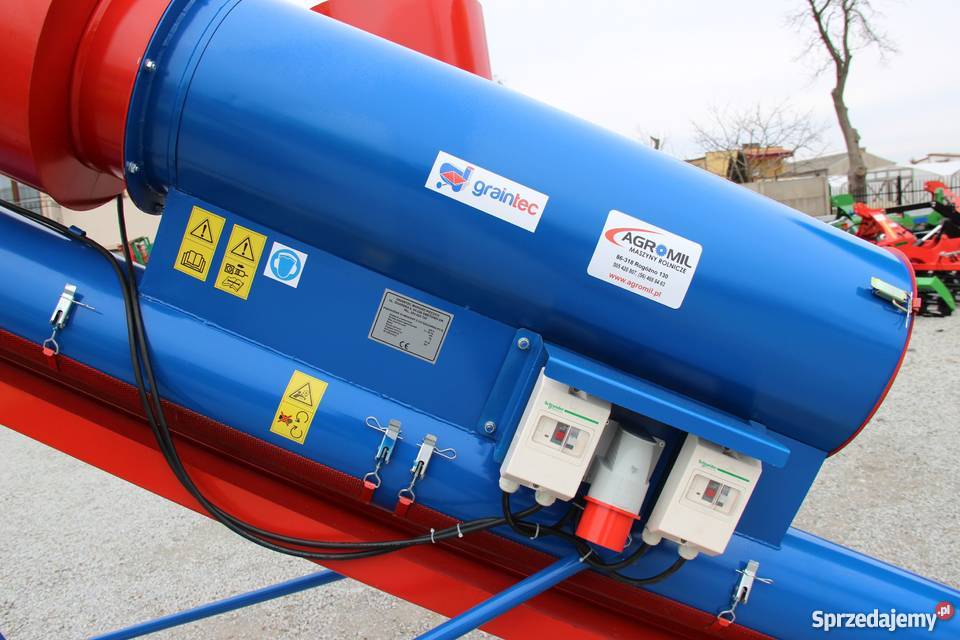 Przenośnik ślimakowy z czyszczarką pneumatyczną Rogóźno