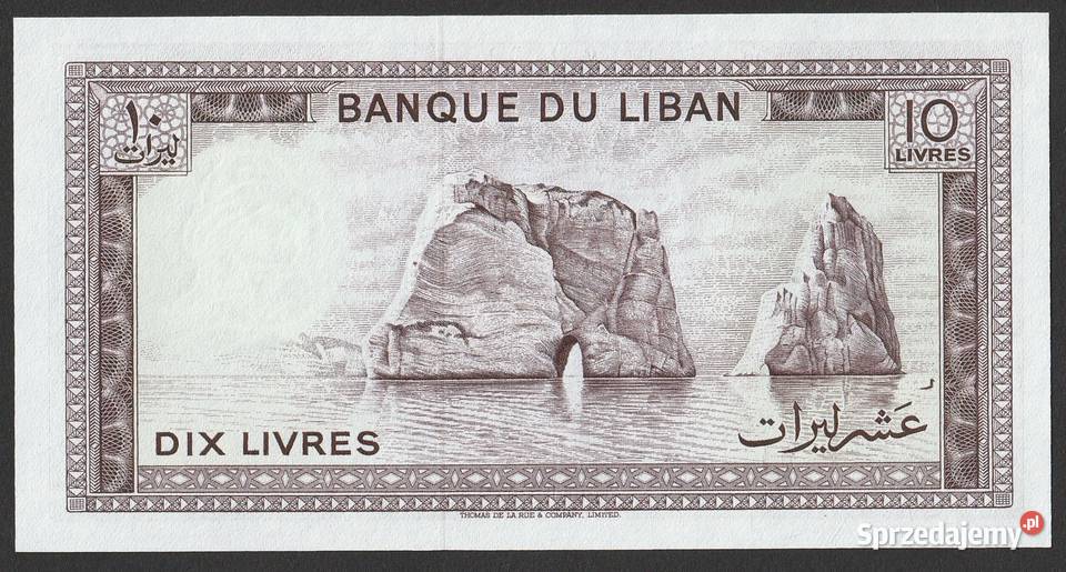LIBAN 10 LIVRES 1986 STAN BANKOWY UNC Łódź sprzedam