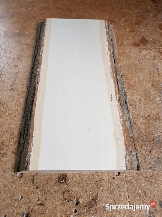 Deska lipowa z korą 40x125x25 rzeźba ikony Łódź