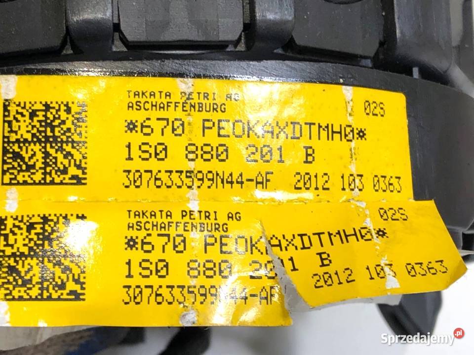 PODUSZKA POWIETRZNA KIEROWCY VW UP 1S0880201B