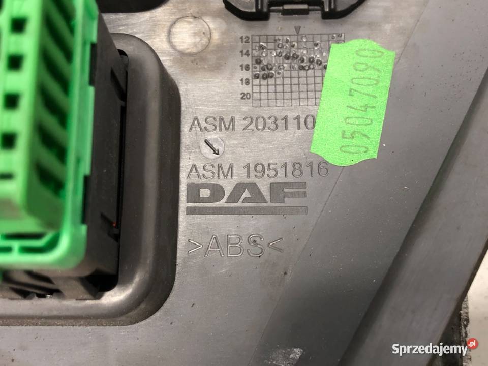 PANEL PRZEŁĄCZNIKÓW DAF XF 1951816 Ciągnik podkarpackie