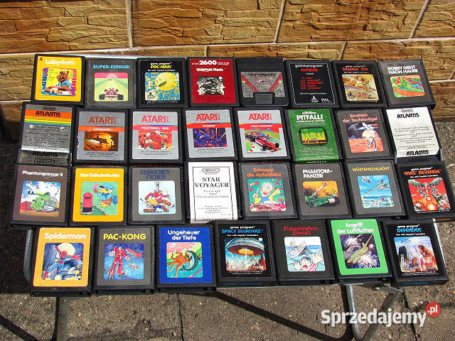 Kartridże z grami do konsoli Atari 2600 różne Elektronika Łódź