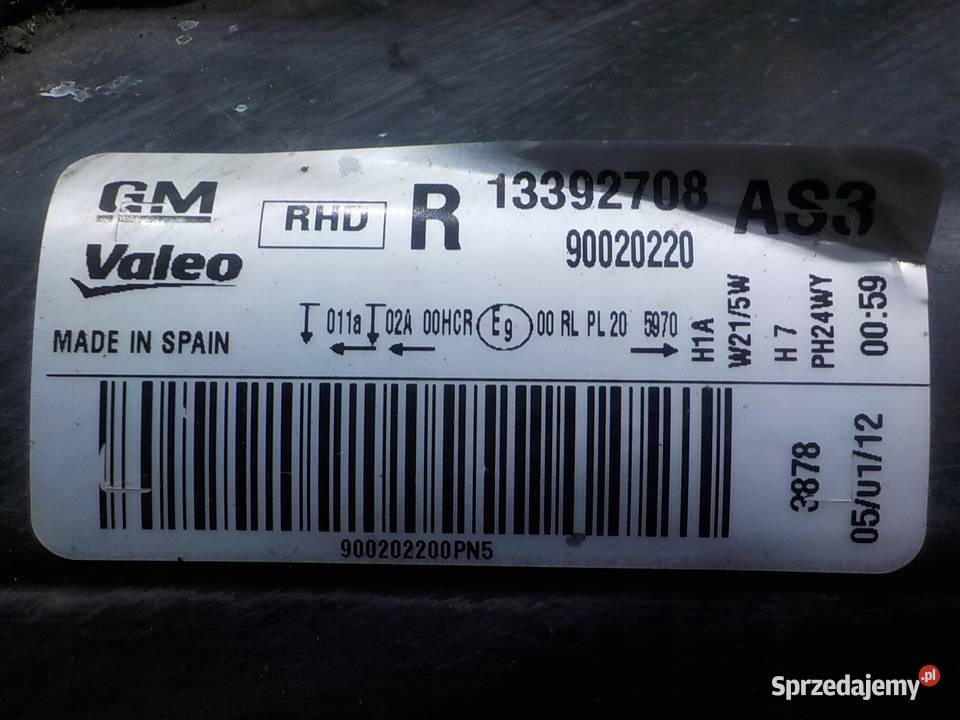 OPEL CORSA D LIFT 12 B 12r HB 3D lampa lewa Suków