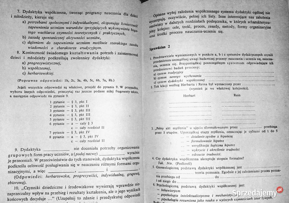 Podstawy dydaktyki ogólnej Czesław Kupisiewicz lubelskie Chełm