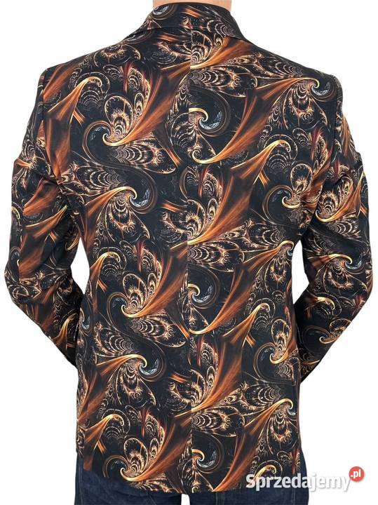 MARCO MILANO Marynarka męska C24 czarna złota Ostrów Wielkopolski