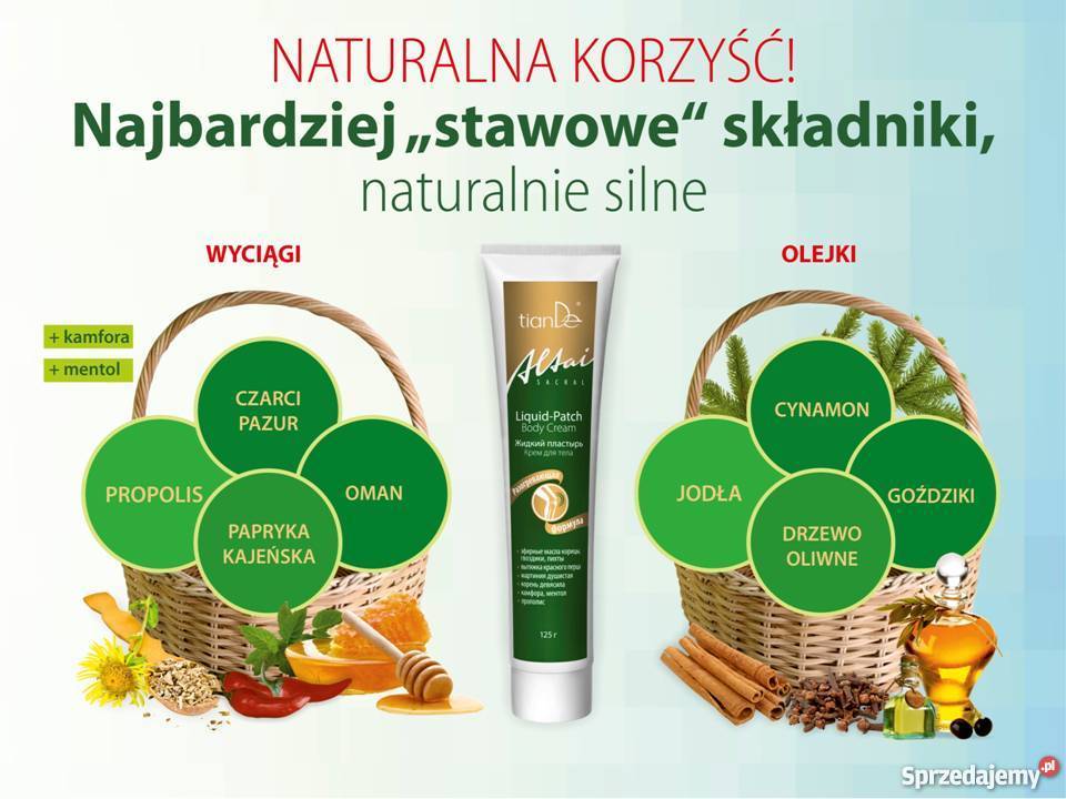 Krem do ciała Plaster w płynie TianDe Kołobrzeg sprzedam