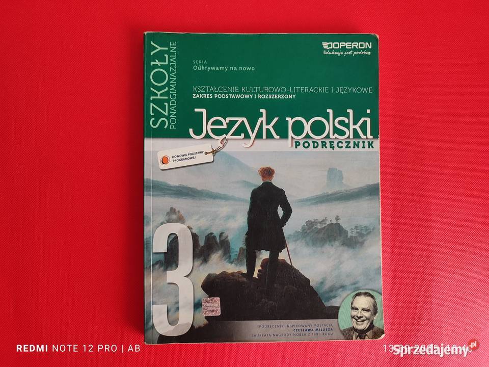 Romantyzm język polski 3 podręcznik Operon 2013 Rok wydania 2013 śląskie