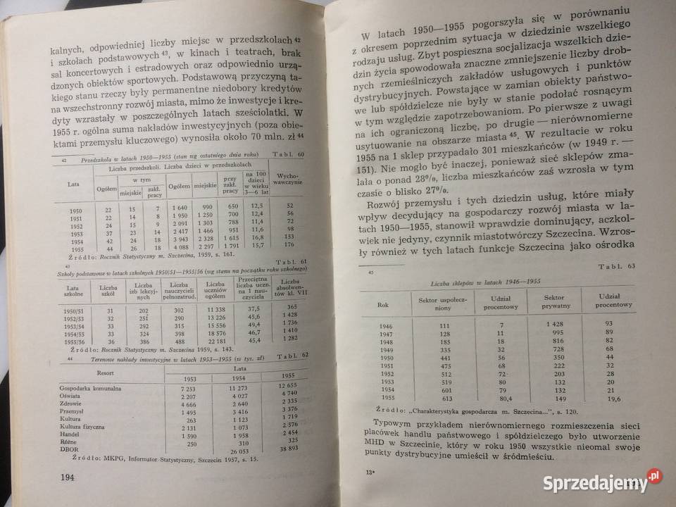 3668 Stosunki Ludnościowe Szczecina W Latach